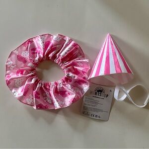 Build a bear Frosted Animal Cookie Hat and Collar Set